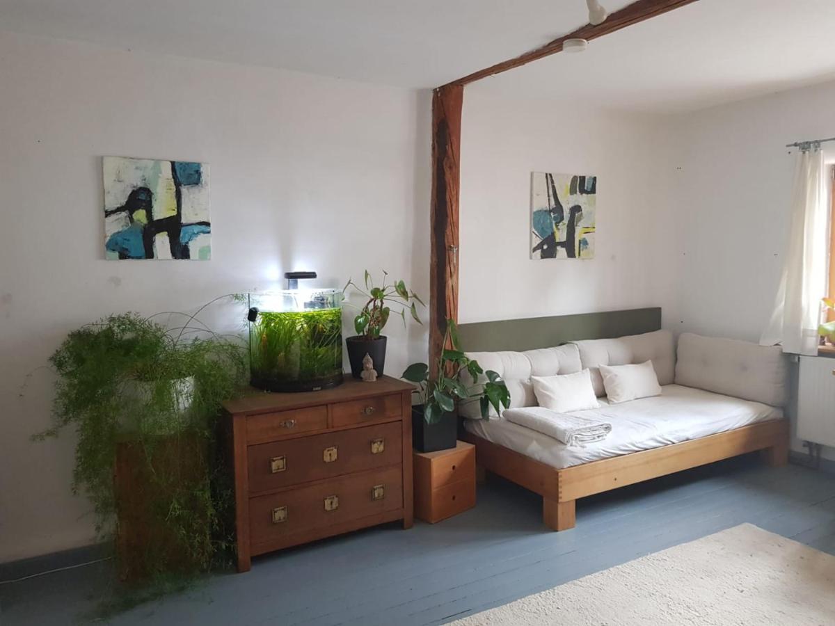 Aeltestes Haus In Quentel - Ferienwohnung 2 Mit Dachterrasse Lichtenau المظهر الخارجي الصورة